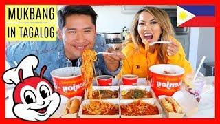 JOLLIBEE MUKBANG WHILE SPEAKING TAGALOG! 먹방 (Eating Show!)