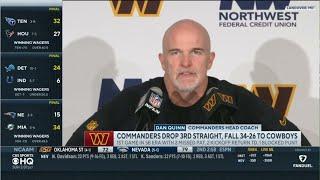 PostGame Interview | Dan Quinn talks after Commanders drop 3rd straight, fall 34-26 to Cowboys