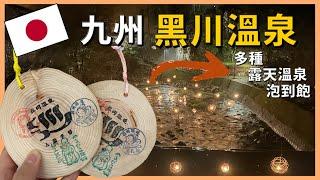 The hot spring village in Mount Aso's forest has too many onsen choices