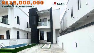 INSIDE THIS 115,000,000 MILLION NAIRA ($153,333) 4 BEDROOM DETACHED DUPLEX IN AJAH, LAGOS NIGERIA