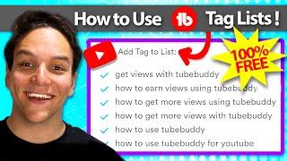 YouTube tags list | Save lists of tags to help videos get more views!