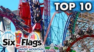 TOP 10 BEST Roller Coasters at Six Flags Magic Mountain 2024 