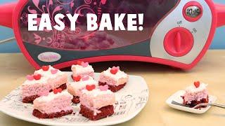 Easy Bake Oven Strawberry and Red Velvet Miniature Cake Baking