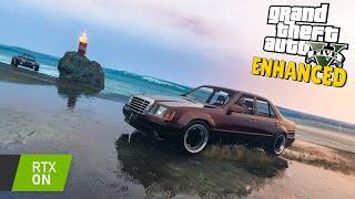 GTA 5 ENHANCED - КРАСИВО С ПЯТИ МЕТРОВ! СМОТРИМ НОВУЮ ГРАФИКУ С RTX