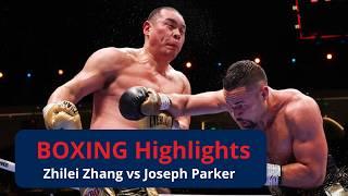 Zhilei Zhang vs Joseph Parker - Brutal Power Clash! Who Got Knocked Down?  Fight Highlights