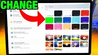 How To Change Keyboard Wallpaper or Theme on Galaxy Tab S8 / S8 Plus / S8 Ultra