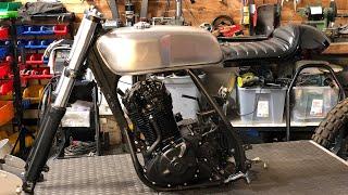 Suzuki DR650 Cafe Racer Custom Timelapse Build