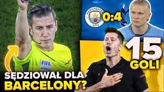 sędziował dla Barcelony…? Lewandowski z 15 GOLEM w SEZONIE! Manchester City przegrał 5 mecz z rzędu!