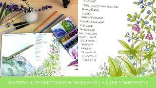 Sketchbook Timelapse | A Lake Somewhere