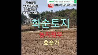 화순부동산, 광주25분거리, 화순군, 도암면, 토지534평, 농림지역, 전, 6100만, 농지원부, 주말농장, 호숫가, 화순믿음