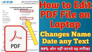 How to edit pdf file on laptop free