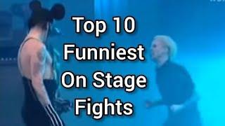 10 Funniest On Stage Fights