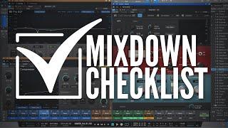 Mixdown Checklist