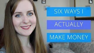 6 Ways I ACTUALLY Make Money (Multiple Streams of Income) // Gillian Perkins