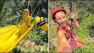 DE SWiNG WAS TE GEK, MAAR DE ZiPLiNE…NIET VOOR KiNDEREN  ( Ubud) | Bellinga Vlog #3257