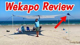 Setting Up and Reviewing (the Unique) WEKAPO Beach Tent