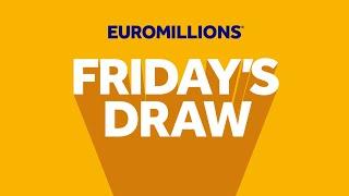 The National Lottery EuroMillions draw results from Friday 18 October 2024