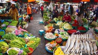 World fresh food supplies, Cambodian massive food supplies @ Chbar Ampov market