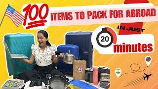 Ultimate Study Abroad Packing Guide | Moving to USA | Tips & Products  #internationalstudent #usa