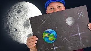 Teacher Tools: Art lesson idea: space art with easy oil pastel technique!
