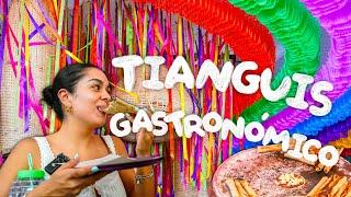 Delicioso TIANGUIS GASTRONÓMICO en Oaxaca  Barbacoa, Garnachas, Moles, Caldo de Piedra y mucho más