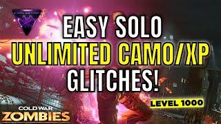 Cold War Zombie Glitches: *EASY* SOLO UNLIMITED CAMO/XP GLITCHES AFTER PATCH!