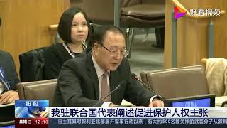 中国驻联合国代表阐述促进保护人权主张