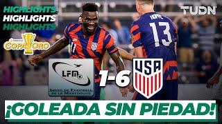 Resumen y goles | Martinica 1-6 Estados Unidos | Copa Oro 2021 | Grupo B | TUDN