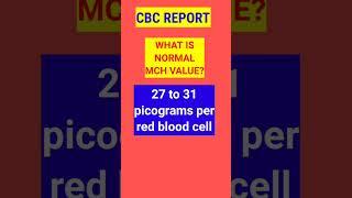 1. High or low MCH values