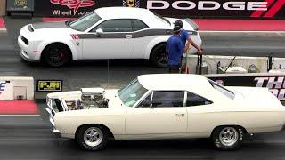 Old School vs Modern Muscle Cars - drag racing#musclecars #dragracing #dodgedemon