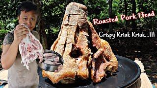 ROASTED PORK HEAD // Tips Mengoreng Babi Krispi Kriuk!! kriuk!!…//