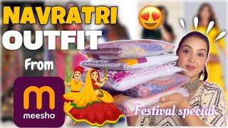 All New *NAVRATRI* Outfits From Meesho / Dandiya Special Haul | Beauty Basics