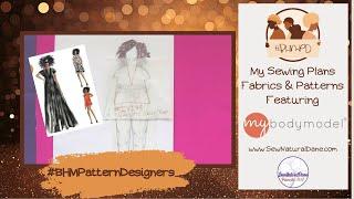 [465]My Sewing Plans & Fabrics for the #BHMPatternDesigners Challenge|www.SewNaturalDane.com