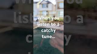 When you listen to a catchy tune. #tune #catchytunes #waytowork #favesong #catchysong