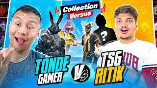 TSG Ritik Vs Tonde Gamer Best Collection Battle  Free Fire Max