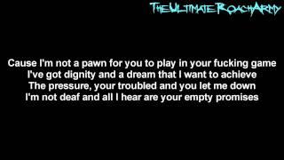 Papa Roach - Blood (Empty Promises) {Lyrics on screen} HD