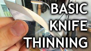 Basic Knife Thinning on the Bucktool 2x42