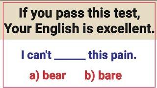 English Grammar Test ️ English lessonsCan you pass this English grammar quiz?