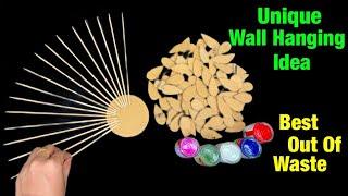 Most Beautiful Wall Decor Ideas Using waste materials | Best out of waste bamboo sticks