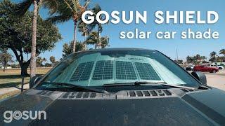 Solar  Powered Car Shade! The Gosun Shield.