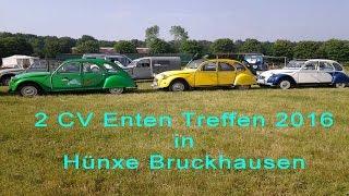 Fahrt zum 2CV Ententreffen 2016 auf dem Driesenhof in Hünxe Bruckhausen