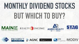 10 MONTHLY DIVIDEND STOCKS - WHICH WILL MAKE YOU RICH?