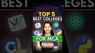 Top 5 MCA Colleges in India  #shorts