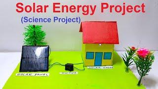 solar energy working model for school science project - ecofriendly physics  energy | DIY pandit