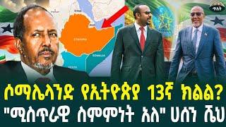 ሶማሌላንድ የኢትዮጵያ 13ኛ ክልል? ሀሰን ሼህ  አወቅነው ያሉት ስምምነት November 15, 2024