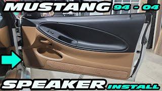 MUSTANG SN95 DOOR PANEL REMOVAL AND SPEAKER INSTALL 94 - 04 W/ MACH 460 PASSENGER