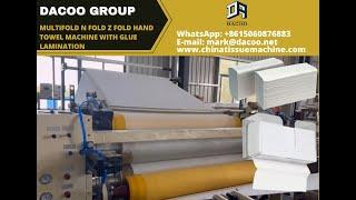 Multifold N Fold Z Fold Paper Hand Towel Folding Machines with Glue Lamination