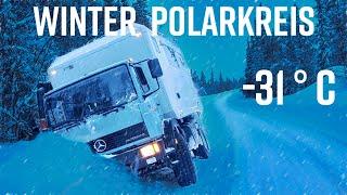 Mehrmals im Graben:  Im tiefsten Winter  zum Nordkapp mit dem Camper / Wohnmobil / Expeditionsmobil