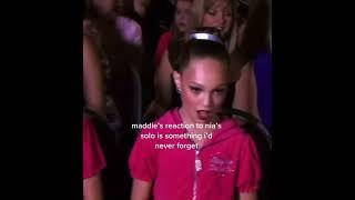 Maddie’s Ziegler’s reaction to Nia’s solo #dancemoms