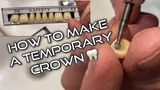 How to make a Temporary Tooth  Crown at home 